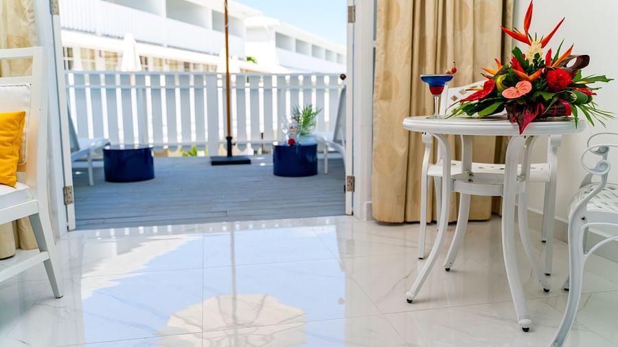 The Soco House - the attached patio of one of the rooms in Saint Lucia 1