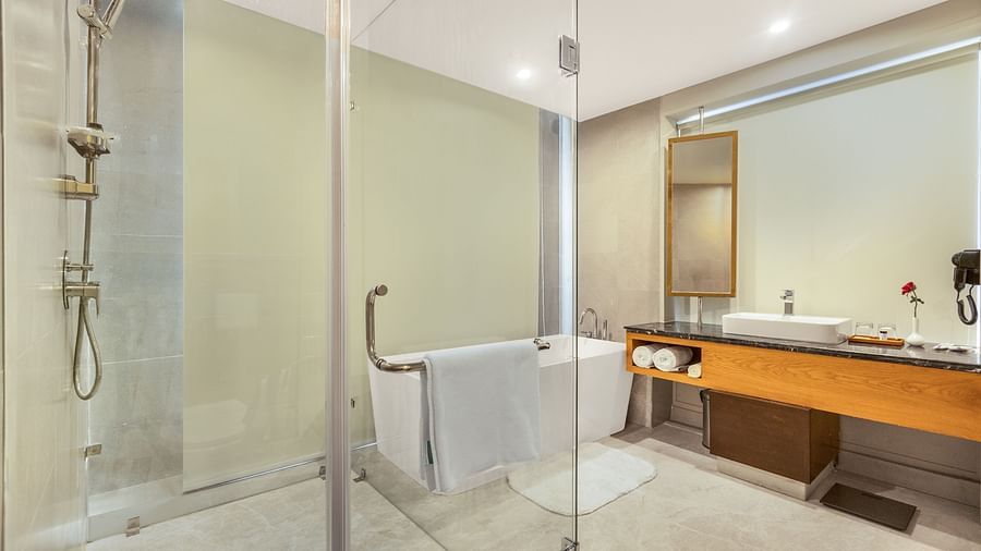 The Vaishnodevi Sarovar Portico, Katra washroom interior