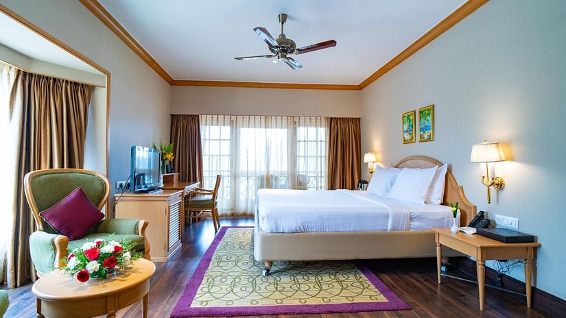 interior of one of the bedrooms at The Carlton Kodaikanal