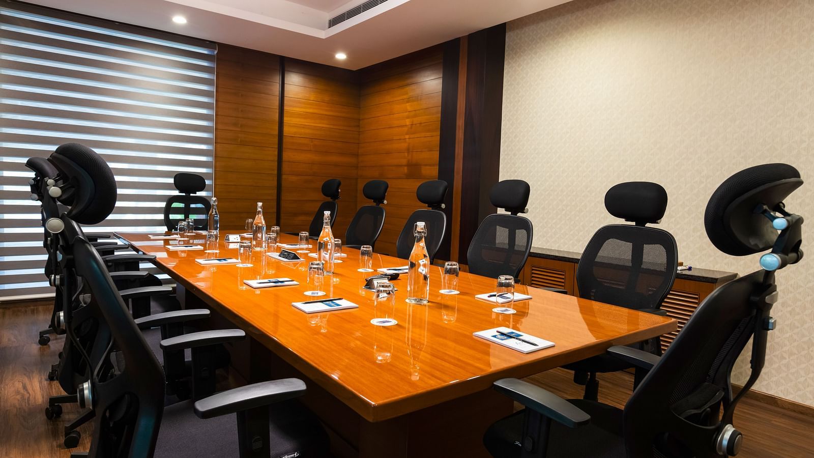 Gamyam Retreat, Kumta - Chairs arranged around the conference table in our board room