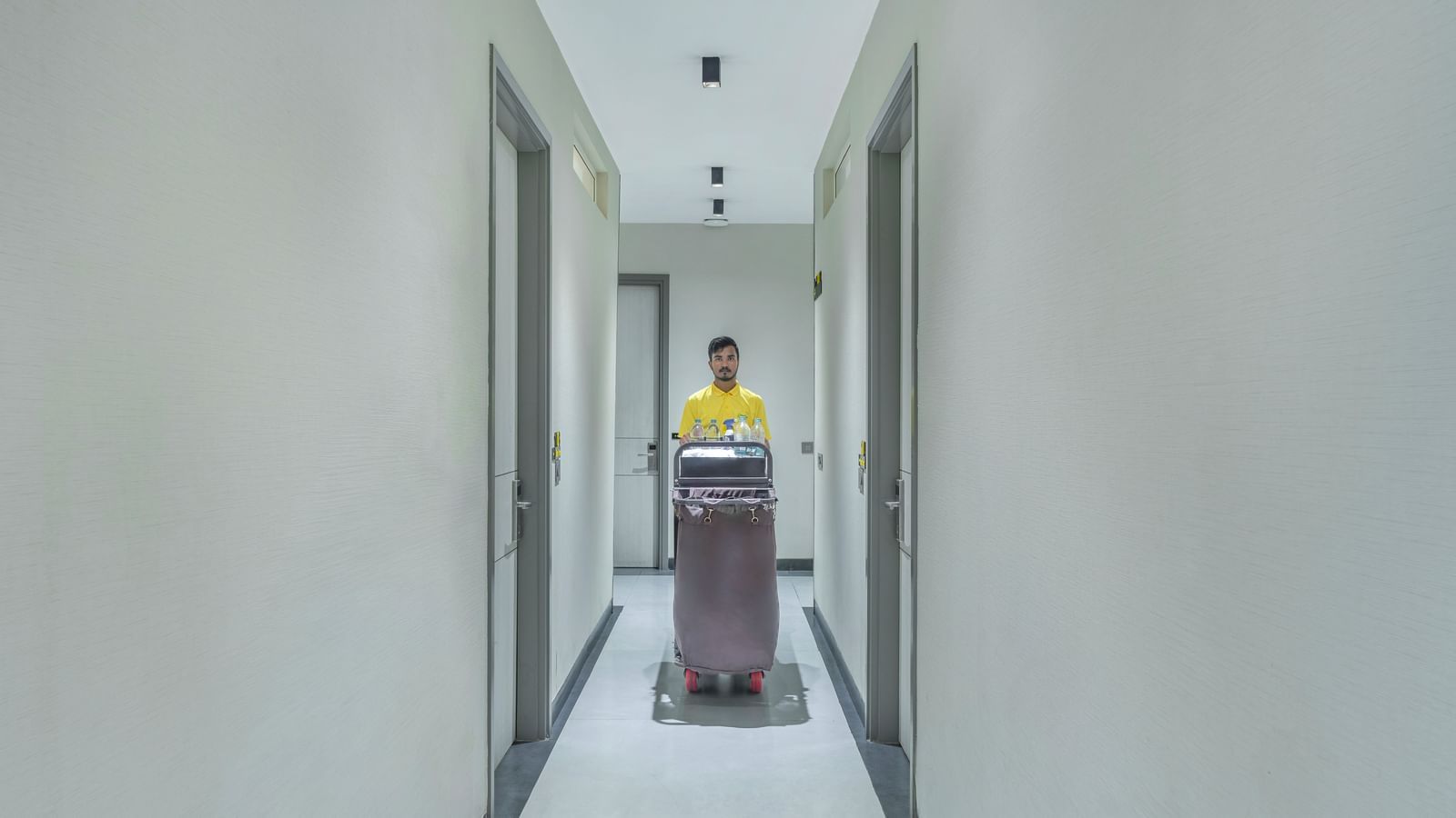 In-room dining service at Lime Tree Hotels Ystays Greater Noida