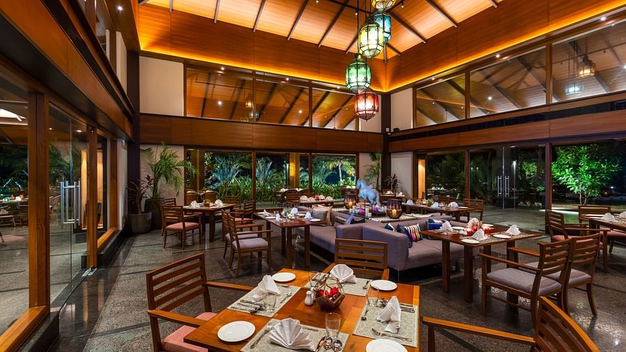 Gamyam Retreat, Kumta - Interiors of the restaurant at our beach resort