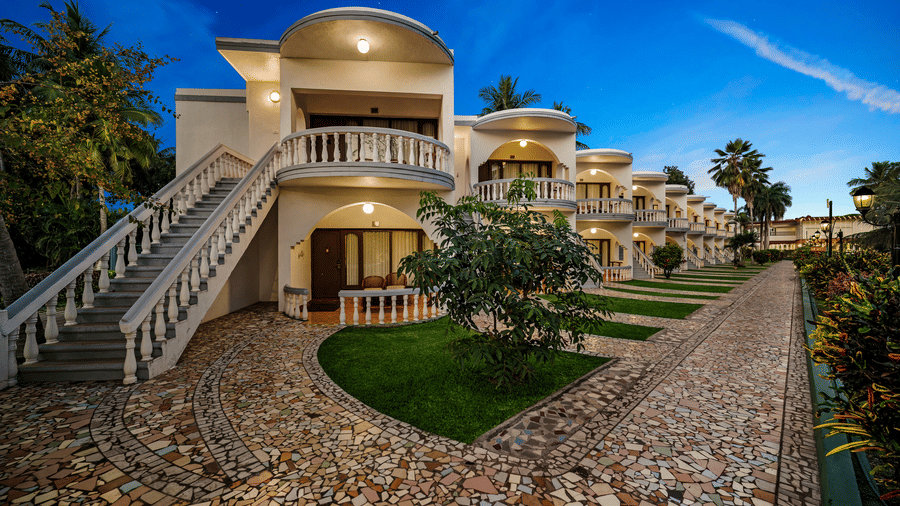 A facade image River View Room with balcony showcasing the trail that leads the way to other rooms - GReaT Trails River View Resort Thanjavur By GRT Hotels