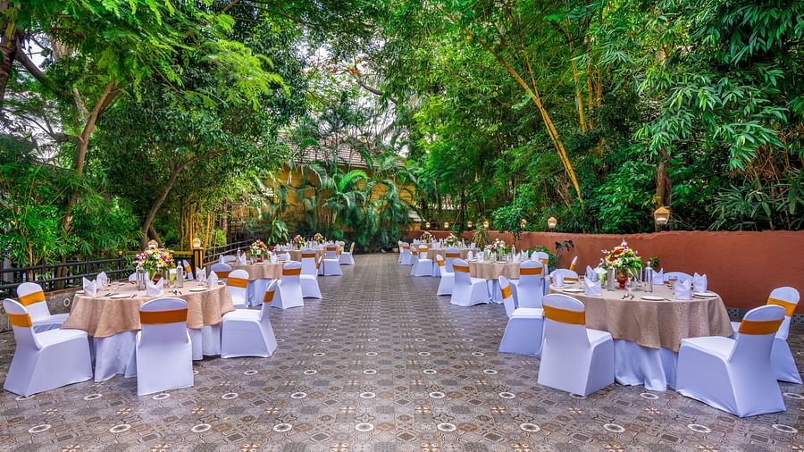 gazebo outside banquet- Mayfair Lagoon, Bhubaneswar 