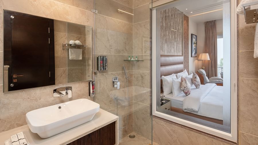 an image of a bathroom with a white wash basin at Mountoria Retreat, Naukuchiatal