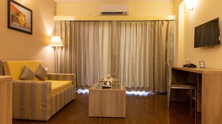 Another view of the living area inside one of the rooms - Starlit Suites, Tirupati