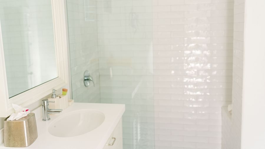 The Soco House - the wash basin at the washroom of one of the rooms in Saint Lucia