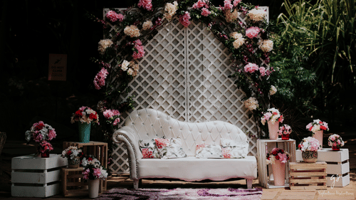 The wedding venue at one of our properties decked up for a wedding  1