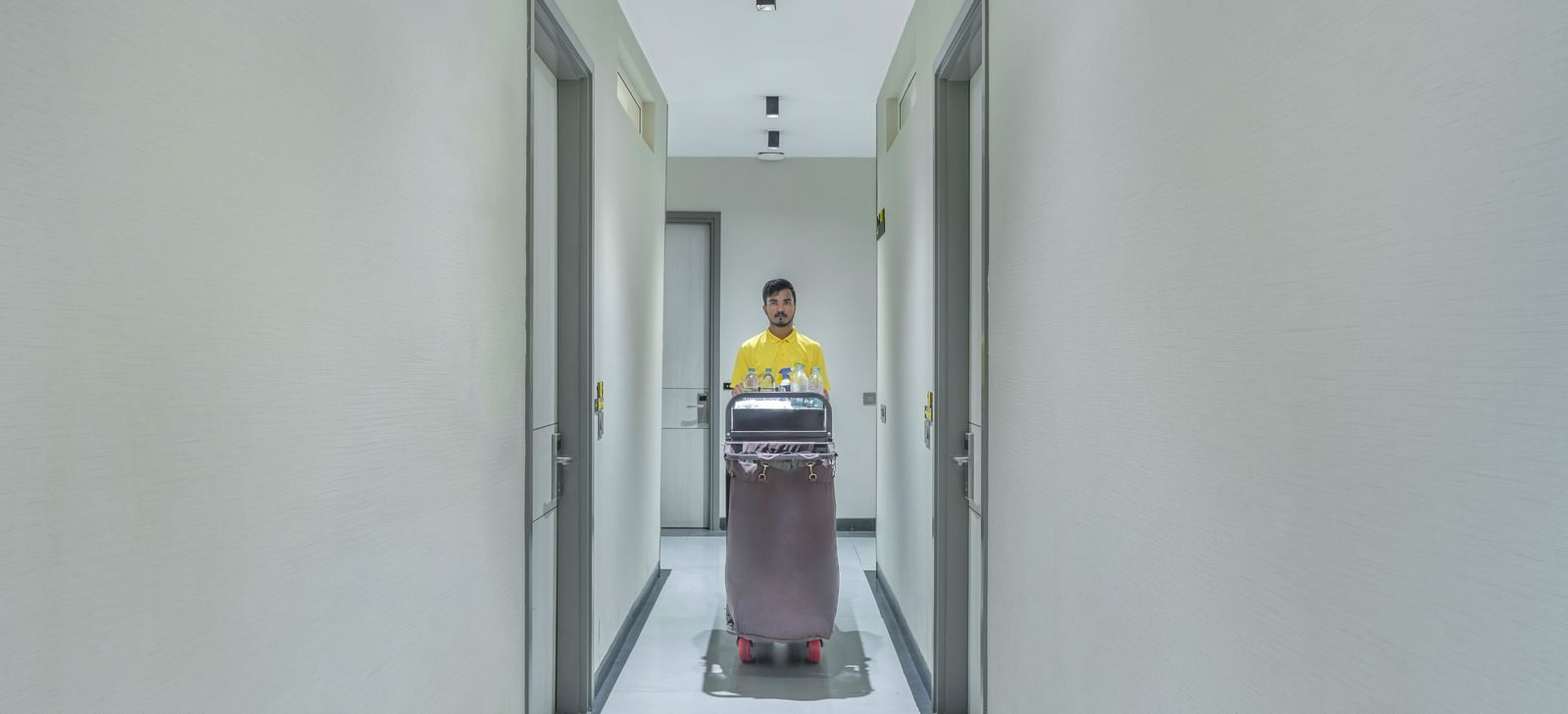 In-room dining service at Lime Tree Hotels Ystays Greater Noida