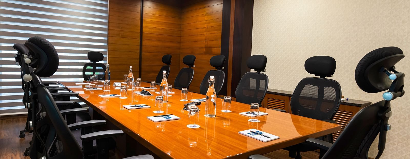 Gamyam Retreat, Kumta - Chairs arranged around the conference table in our board room
