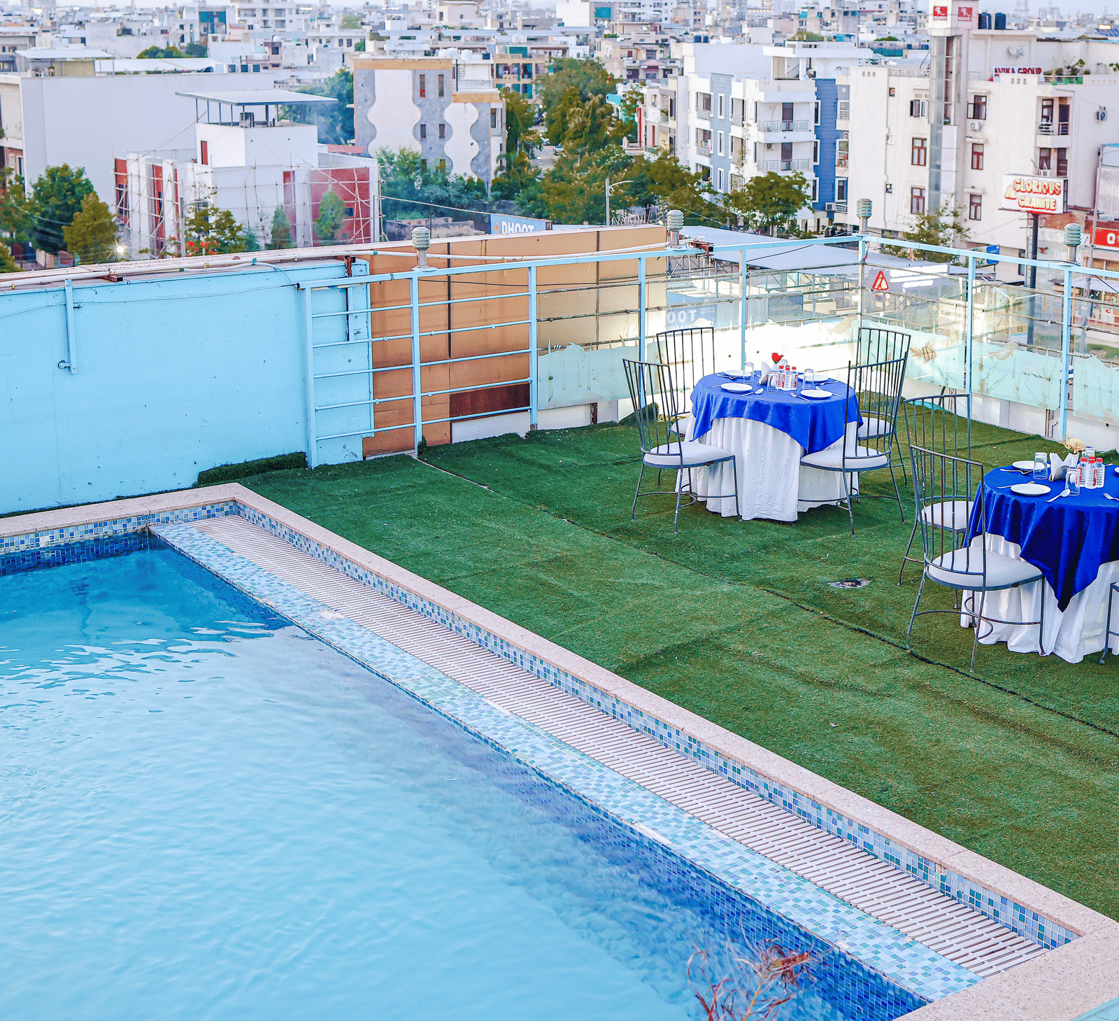 Rooftop pool