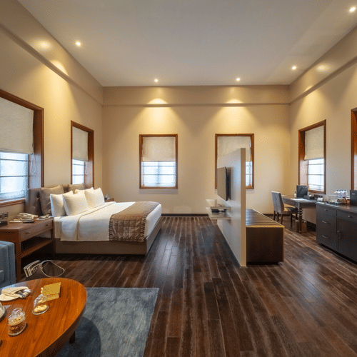 A complete view of the Premier Club Room at Kenilworth Hotel, Kolkata