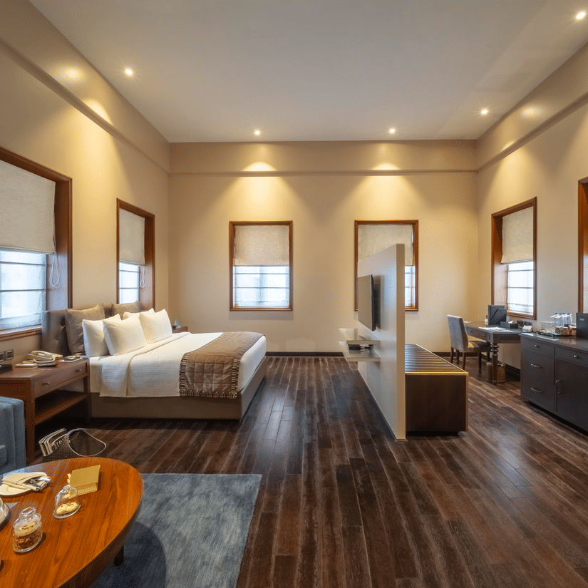 A complete view of the Premier Club Room at Kenilworth Hotel, Kolkata