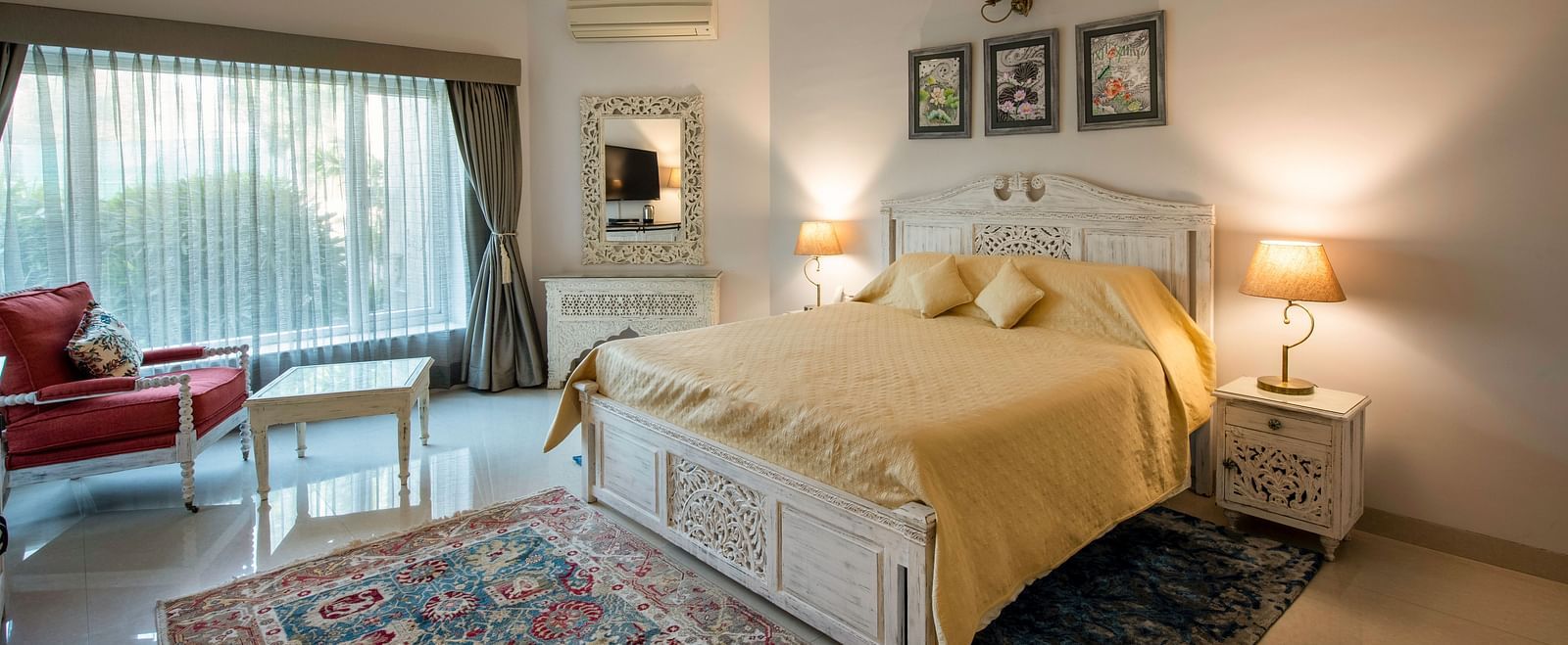 An image of a spcaicous room at BluSalzz Resort.