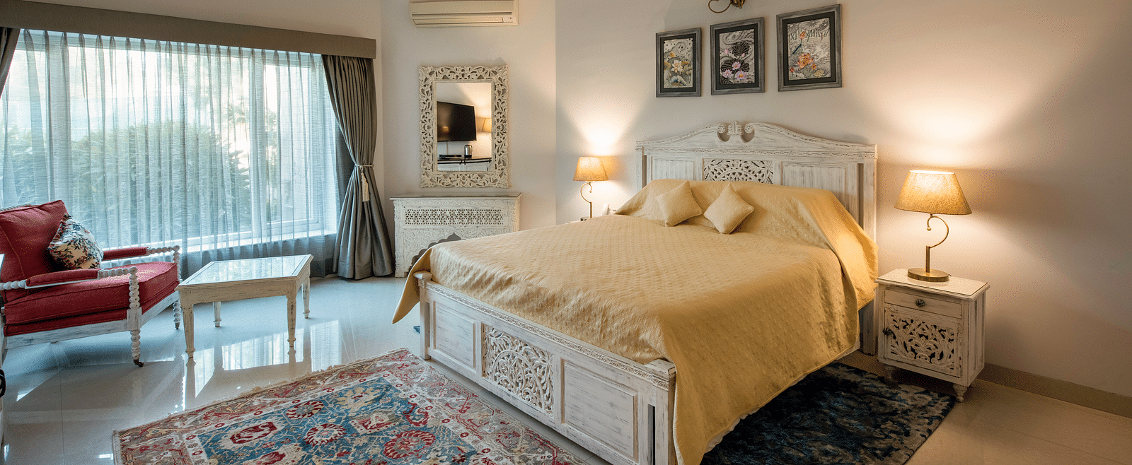 An image of a spcaicous room at BluSalzz Resort.