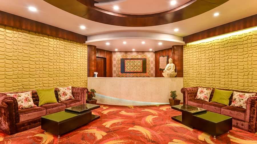 Waiting area with elegant furnishings