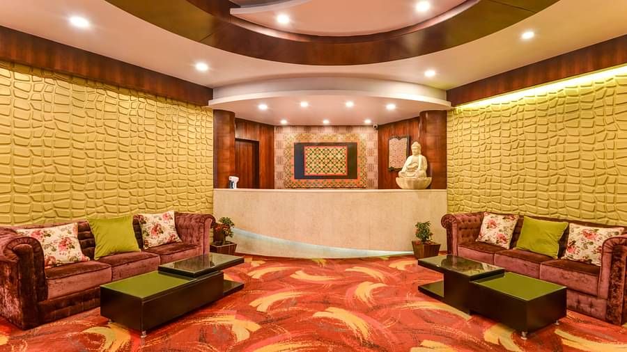 Waiting area with elegant furnishings