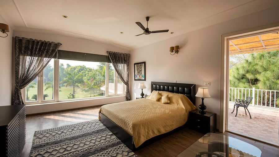 An image of a well-decorated room at BluSalzz Resort.