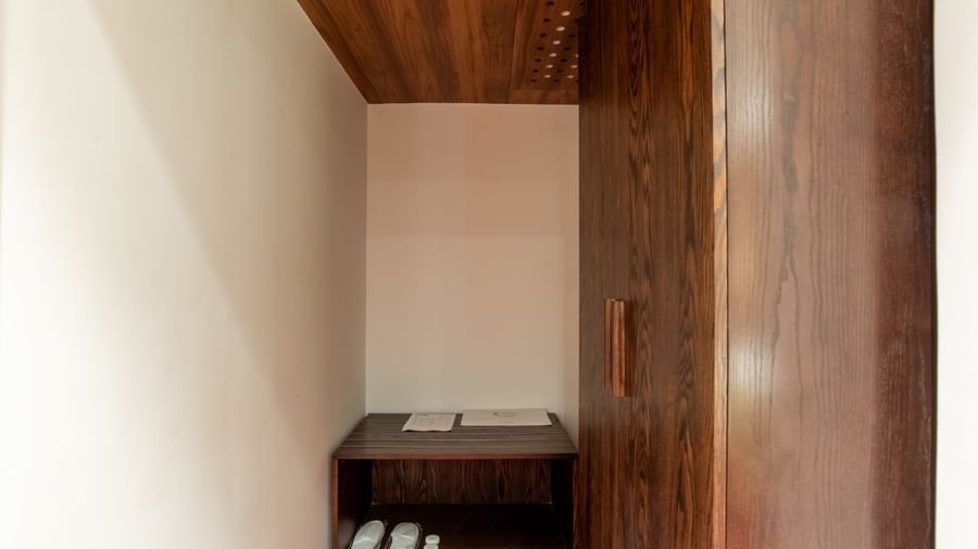 Wardrobe with storage space at Hotel Royal Regency Chennai