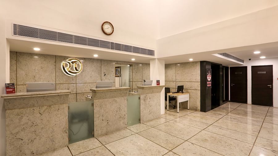 Reception of the property with the reception desk in view - Mango Hill Central, Chennai