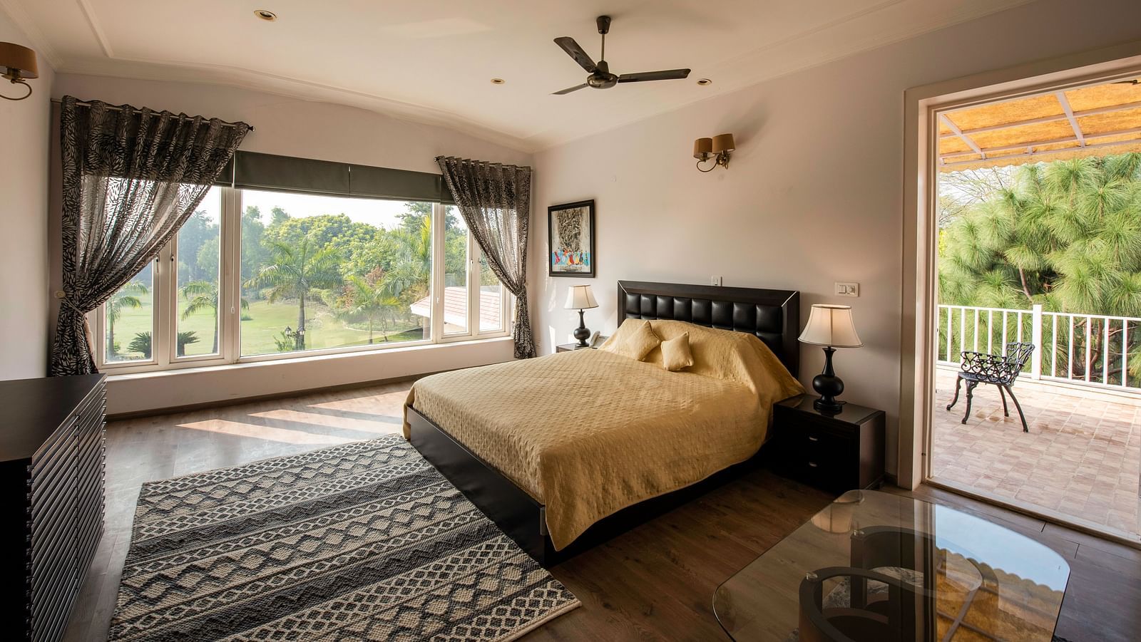 An image of a well-decorated room at BluSalzz Resort.