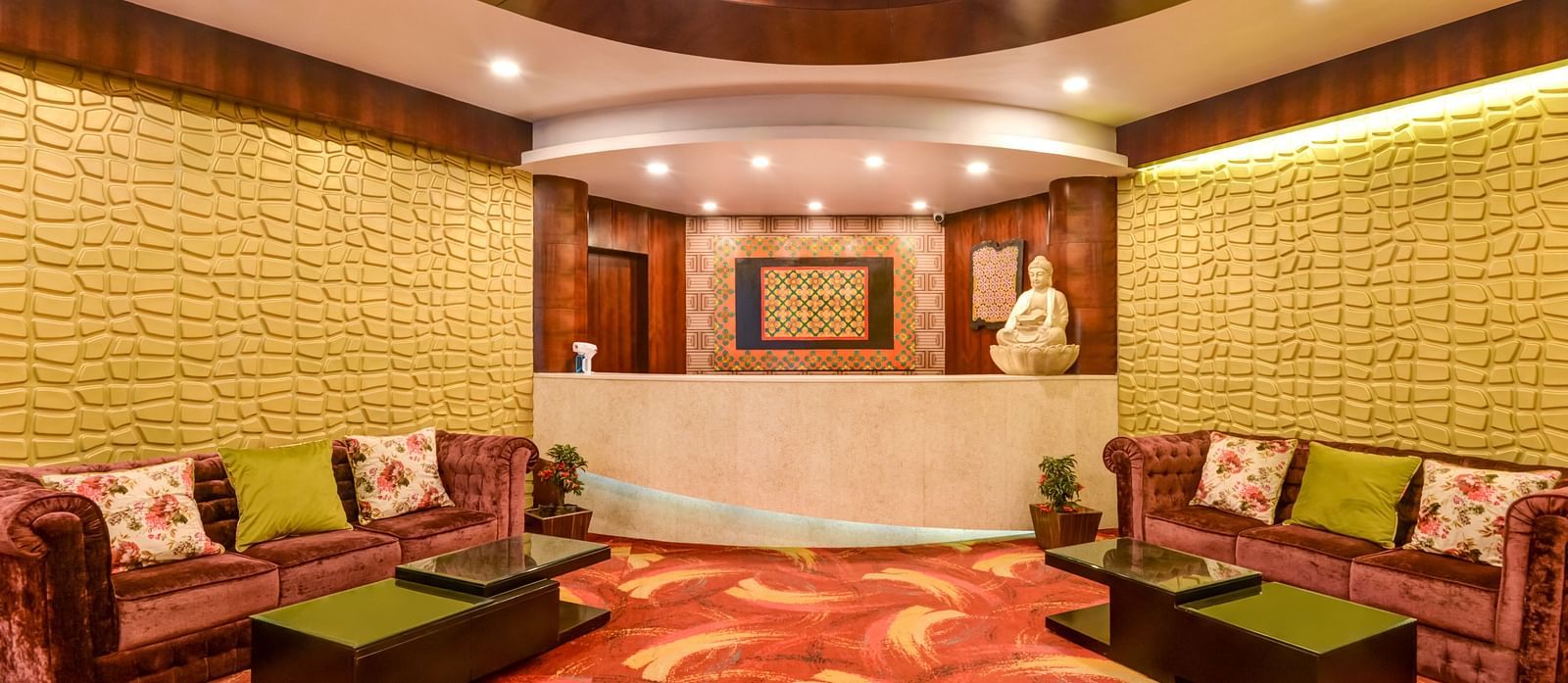 Waiting area with elegant furnishings