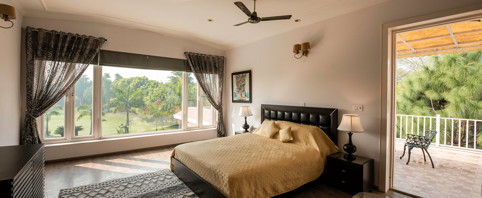 An image of a well-decorated room at BluSalzz Resort.