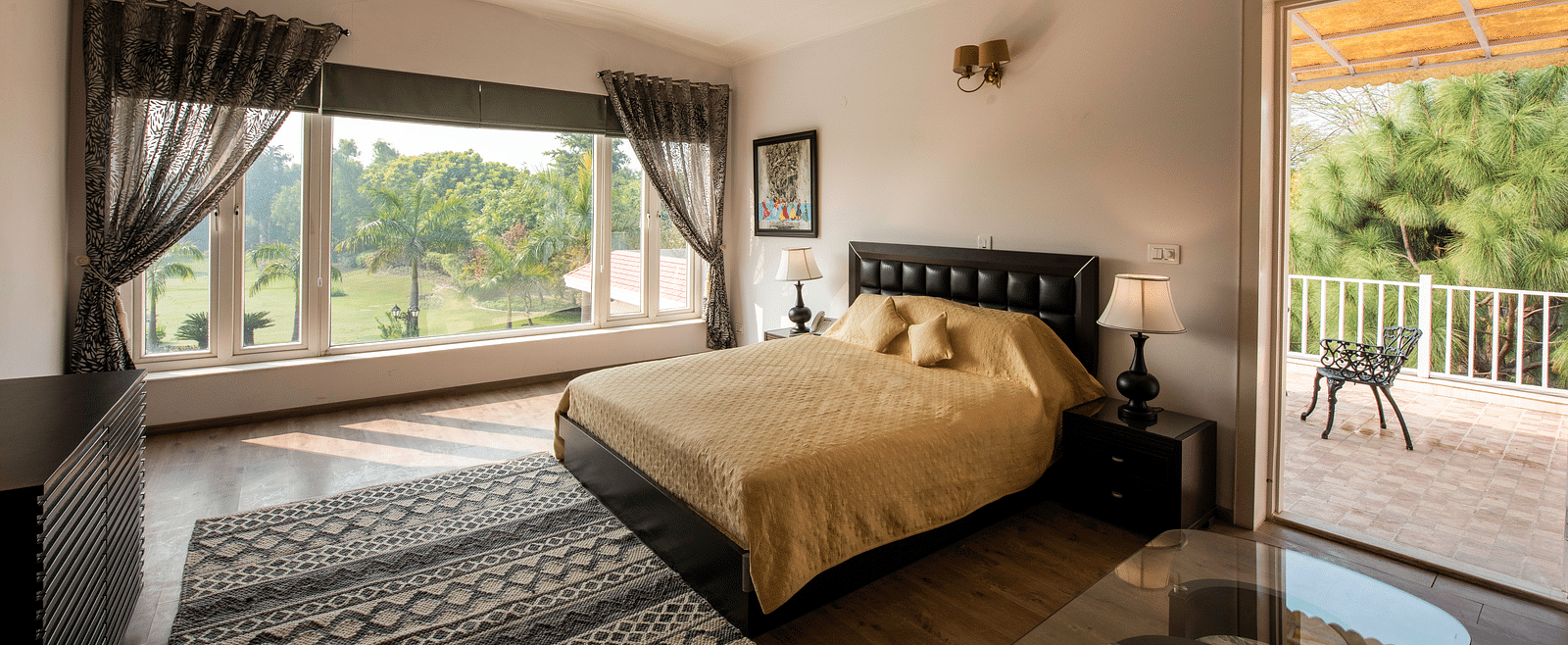 An image of a well-decorated room at BluSalzz Resort.