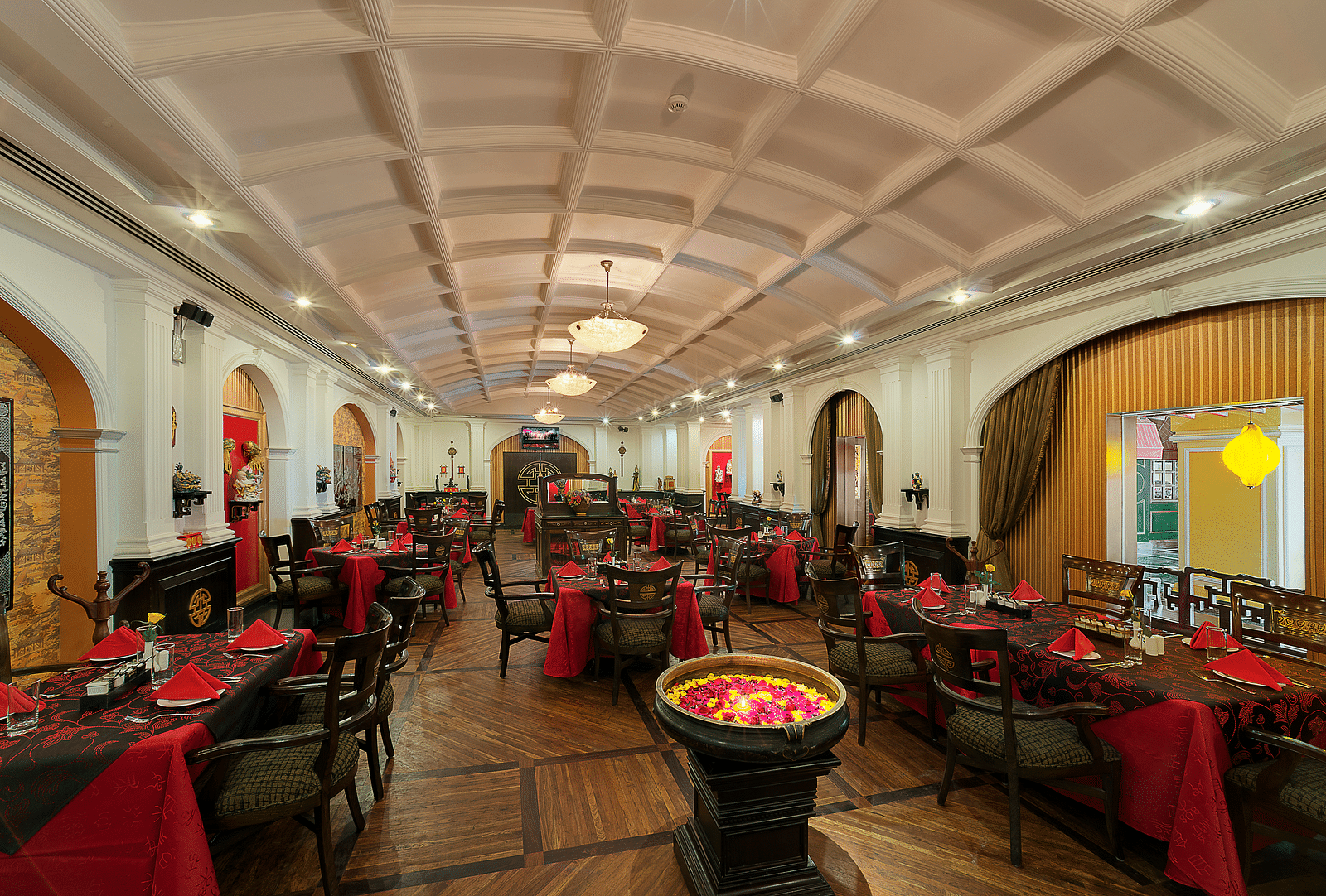 inside dining space at the restaurant - Mayfair Lagoon, Bhubaneswar 4
