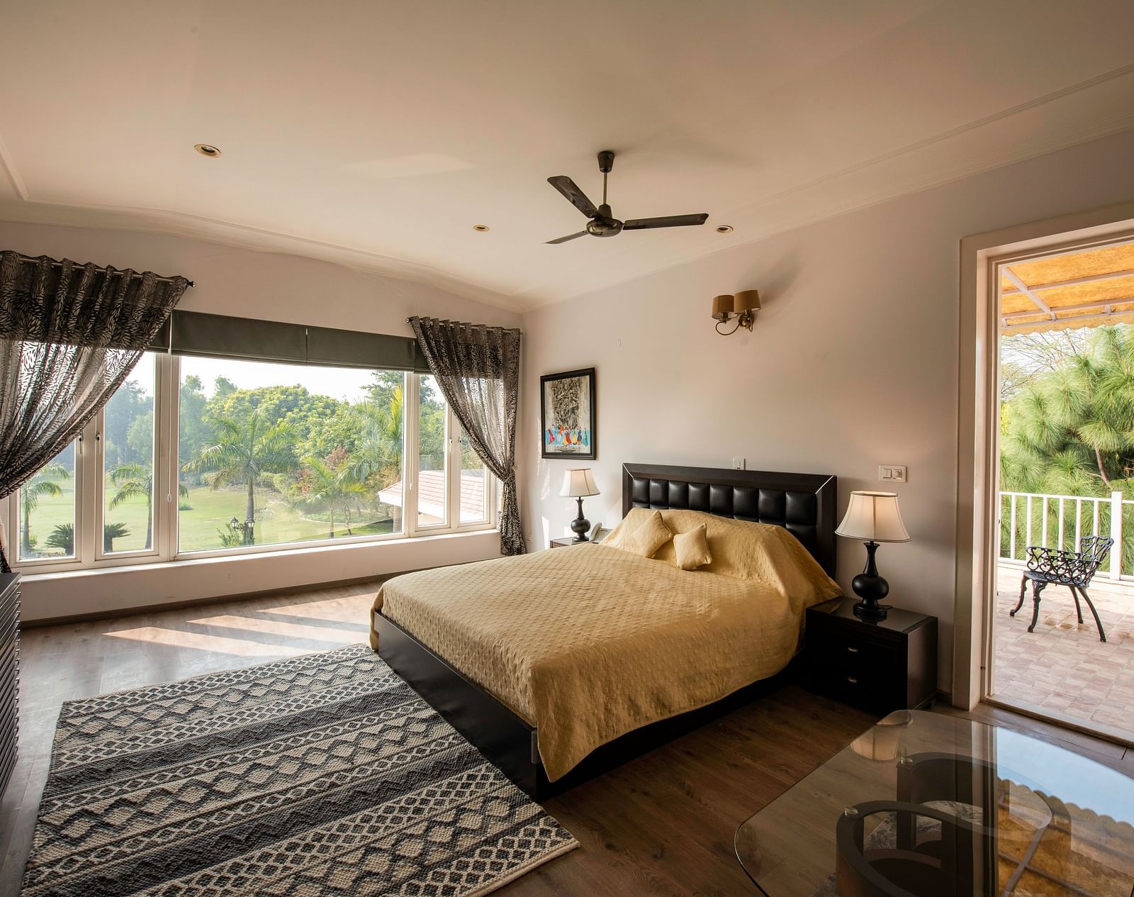 An image of a well-decorated room at BluSalzz Resort.