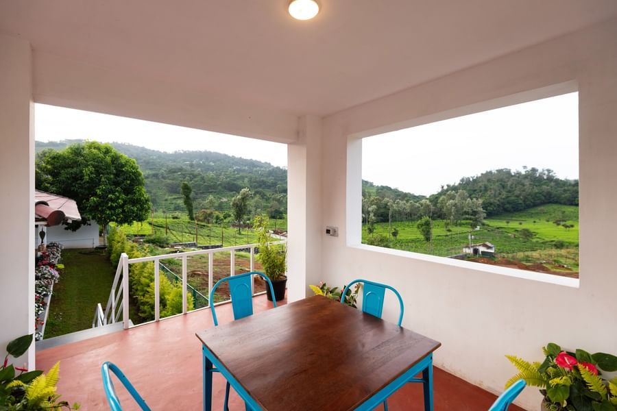 Private Dining Area View a table and chairs in it - Ibex Stays & Trails, Kotagiri