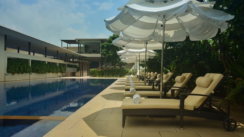 swimming pool at Marasa - hotels in Tirupati