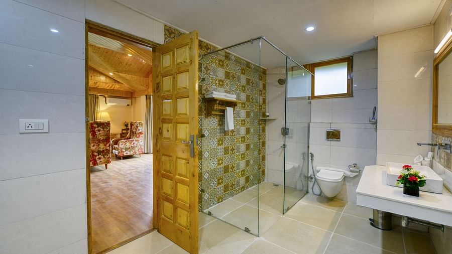 Attic room washroom