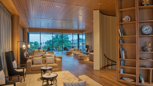 seating area at Library Bar