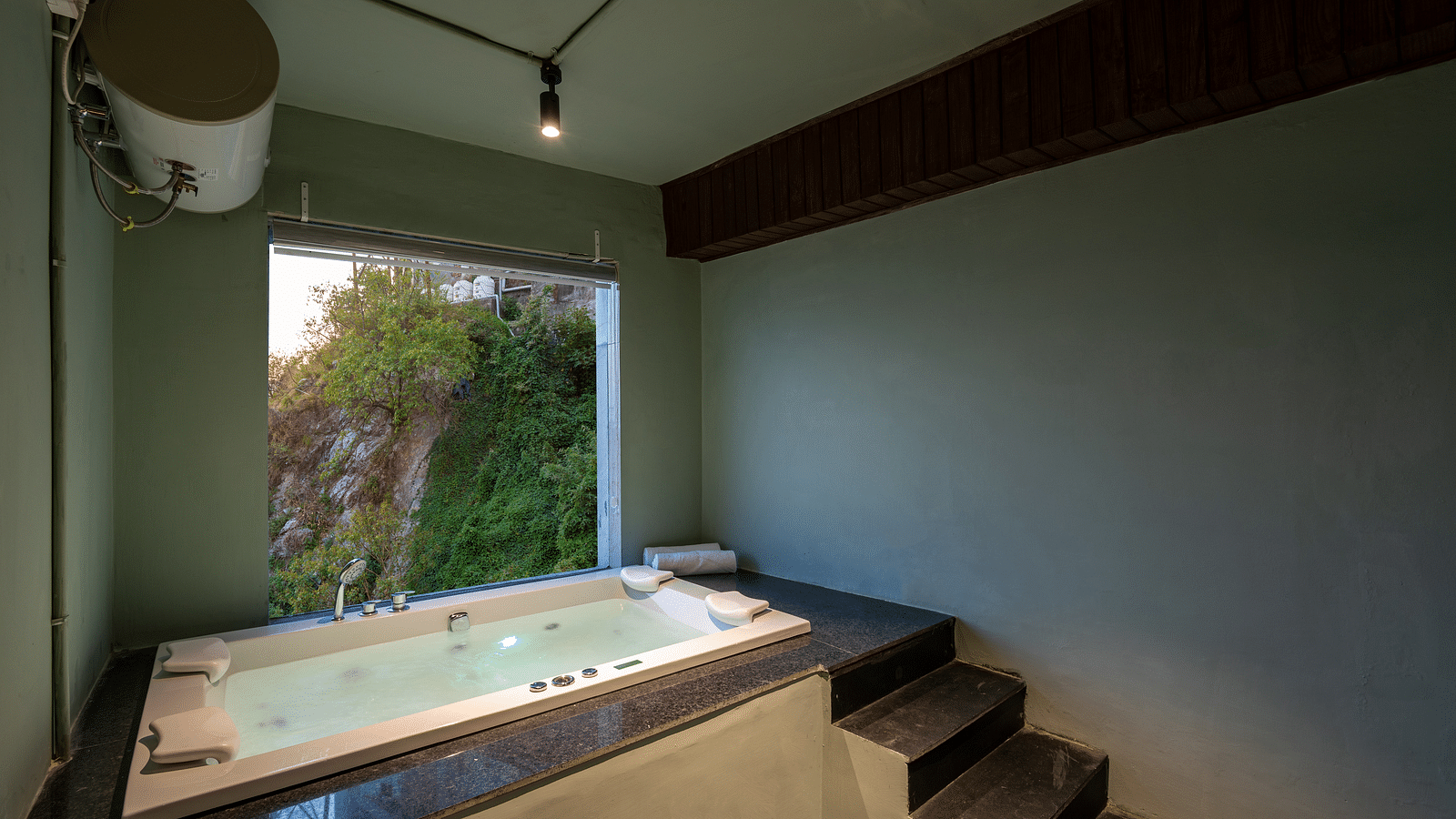 View of a jacuzzi at DLS Highland Resort and Spa, Mussoorie.