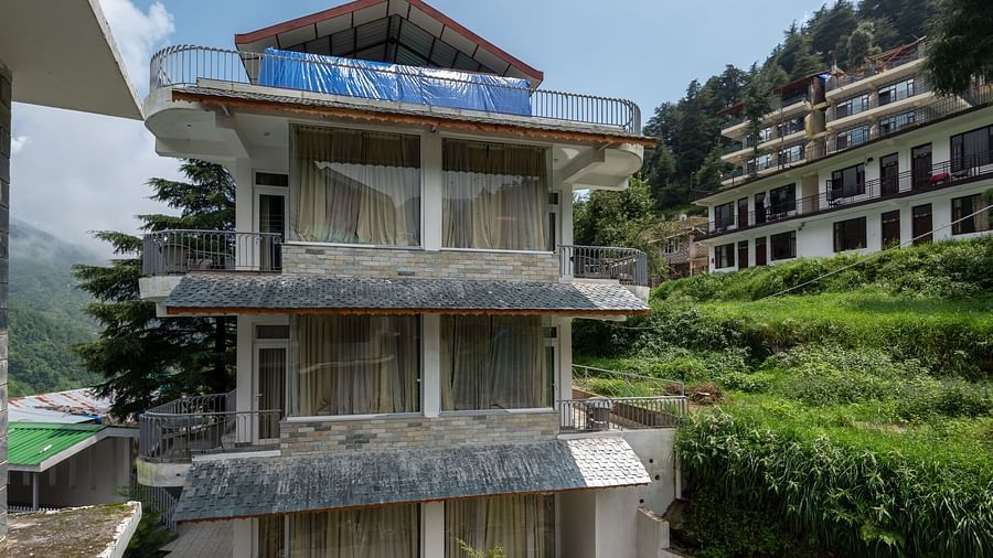 Exterior facade view of DLS Spring Valley Resort Dharamshala