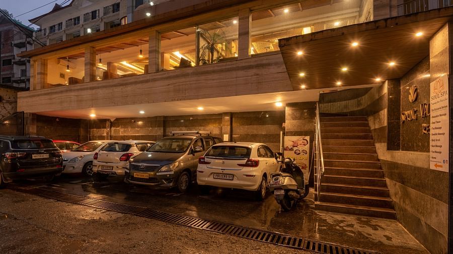 Parking area at DLS Spring Valley Resort Dharamshala 