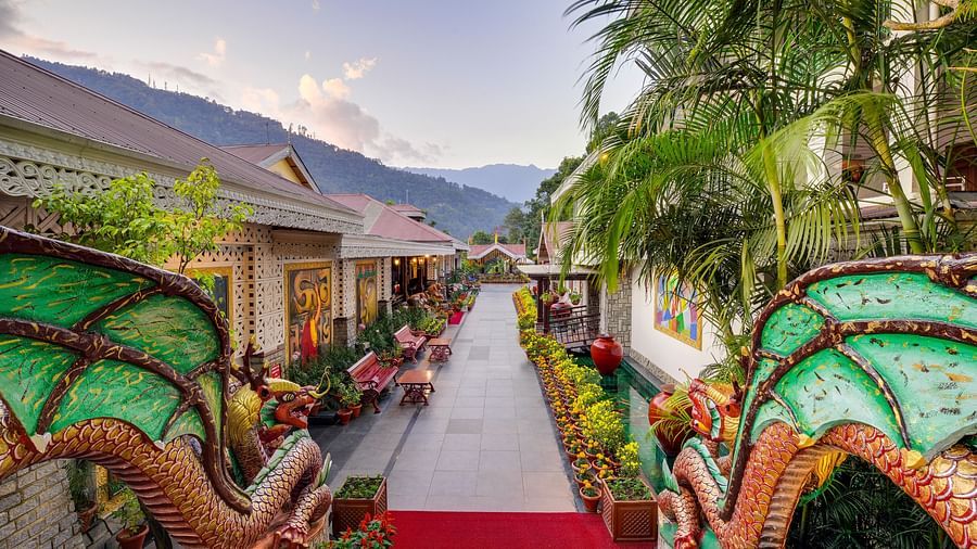 the walking spaces inside the resort - Mayfair Spa Resort & Casino Gangtok  1
