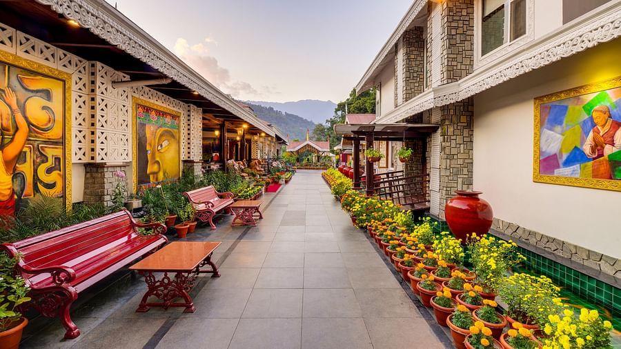 the walking spaces inside the resort - Mayfair Spa Resort & Casino Gangtok 