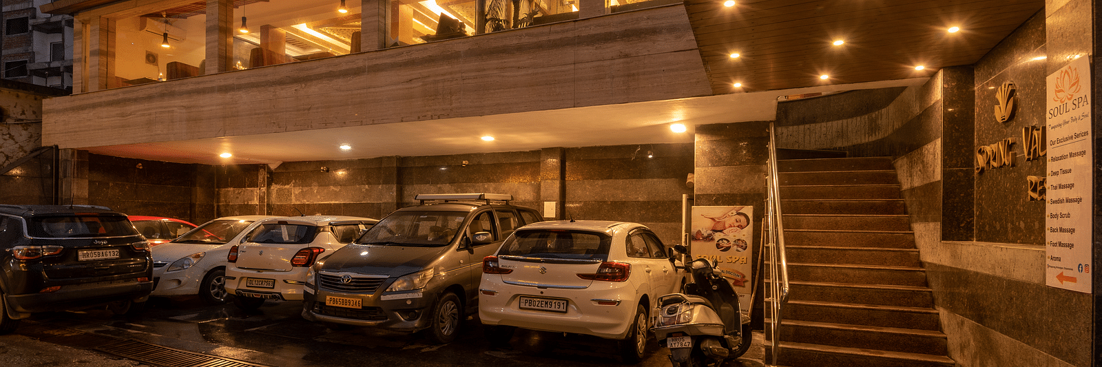 Parking area at DLS Spring Valley Resort Dharamshala 