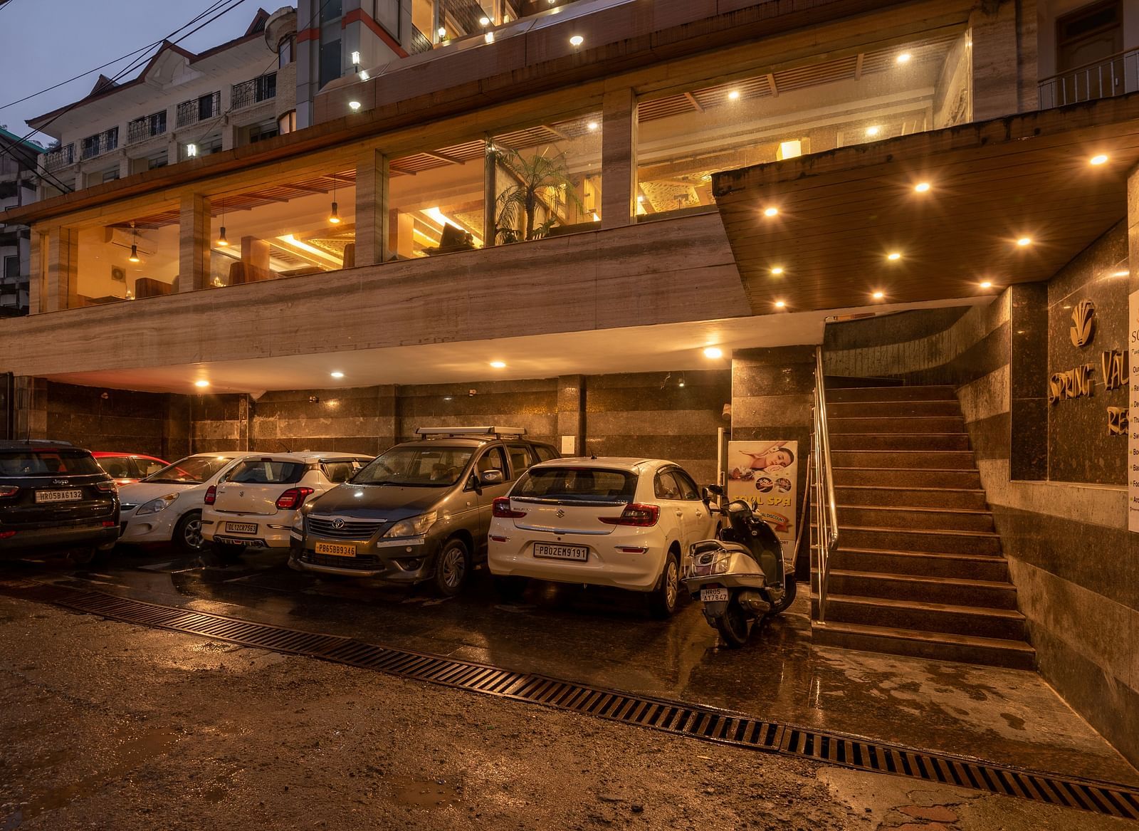 Parking area at DLS Spring Valley Resort Dharamshala 