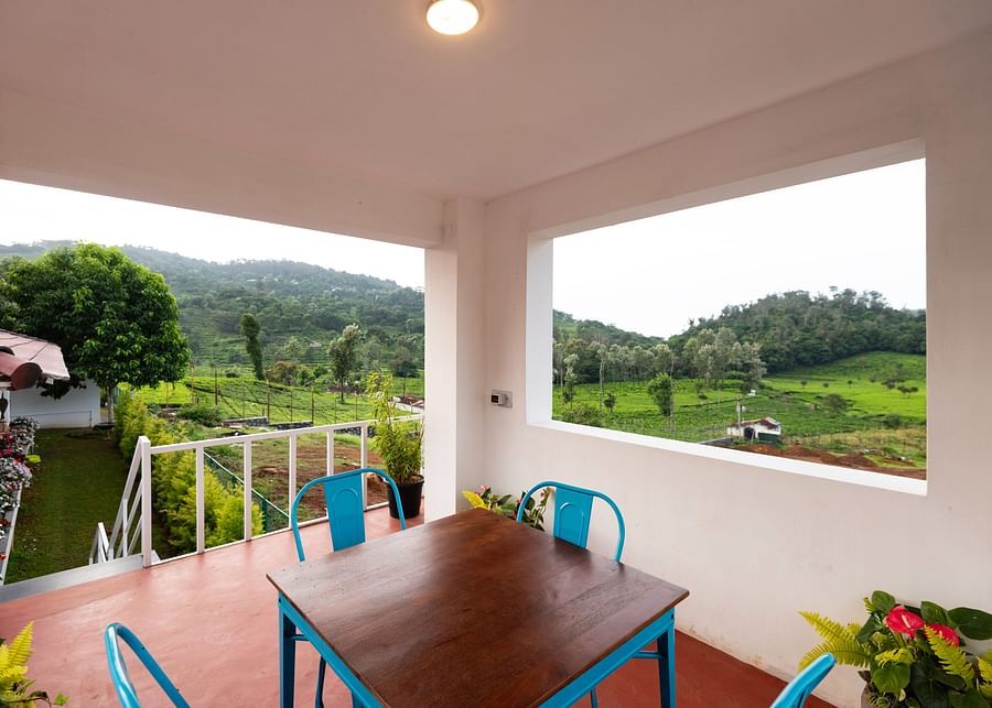 Private Dining Area View a table and chairs in it - Ibex Stays & Trails, Kotagiri