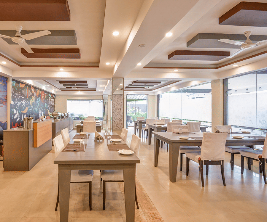 Soul Food Cafe seating area at Mount Amara Hotel