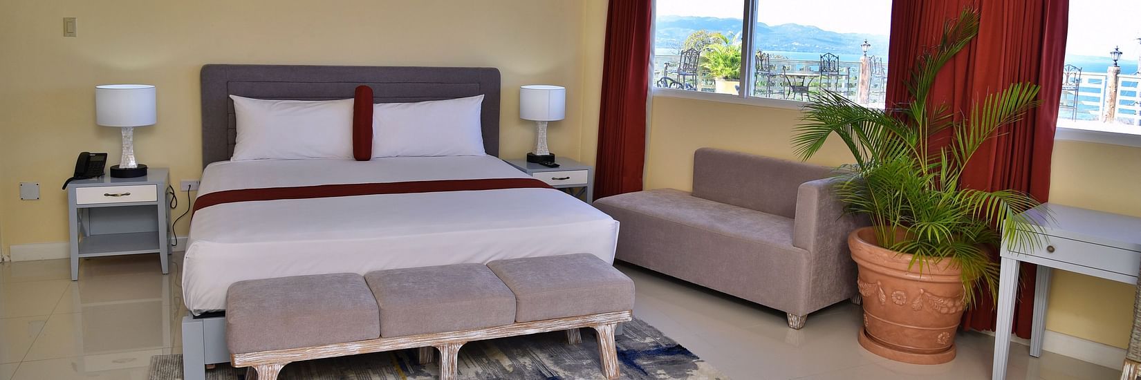 Interiors of the deluxe ocean room 1 - Grand A View Hotel Montego Bay