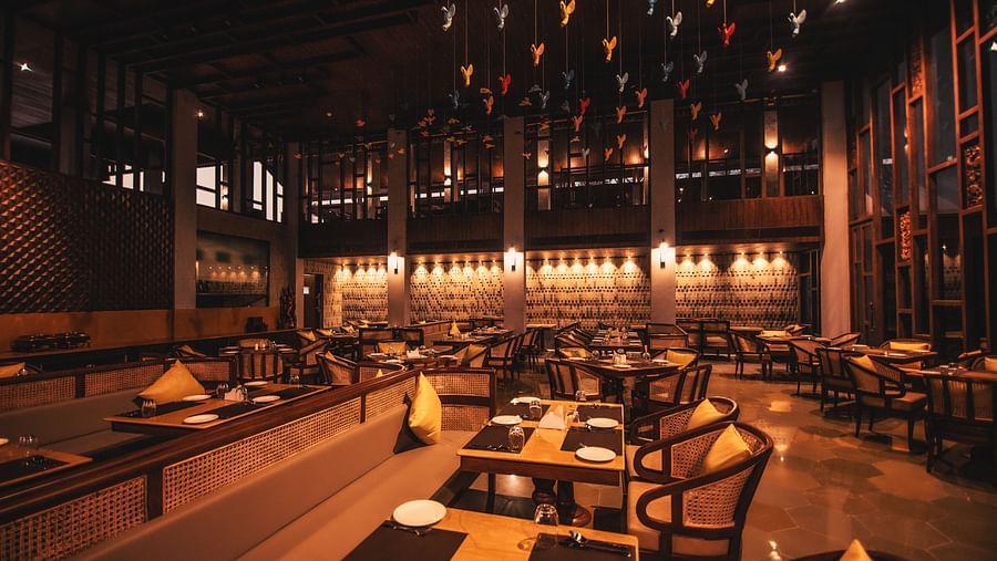 interior of the islander restaurant at Symphony Samudra Beachside Jungle Resort And Spa, Port Blair