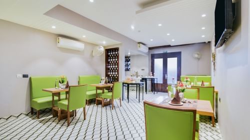 Dining area at our hotel near Delhi Nehru Place, Bluestone Hotel, Nehru Place, New Delhi