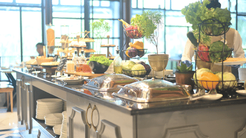 buffet spread - Polo Hotel Agartala