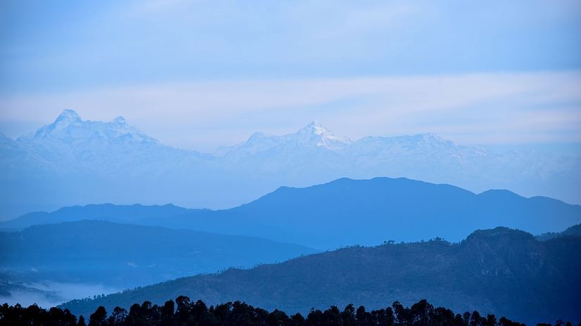 Digantaa Resort - View from Sitla of the himlayan mountains