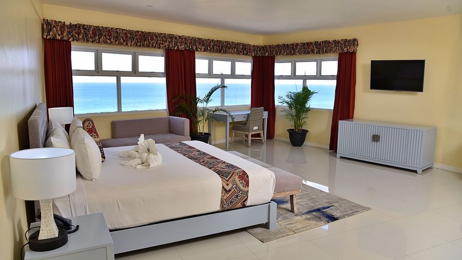 interiors of the suite at our hotel in monetgo bay