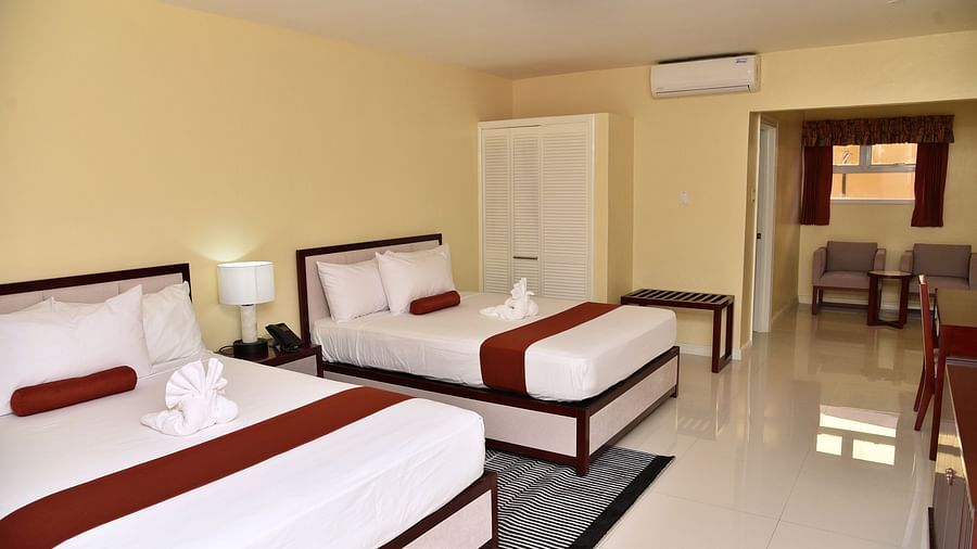 standard room at our hotel in Jamaica